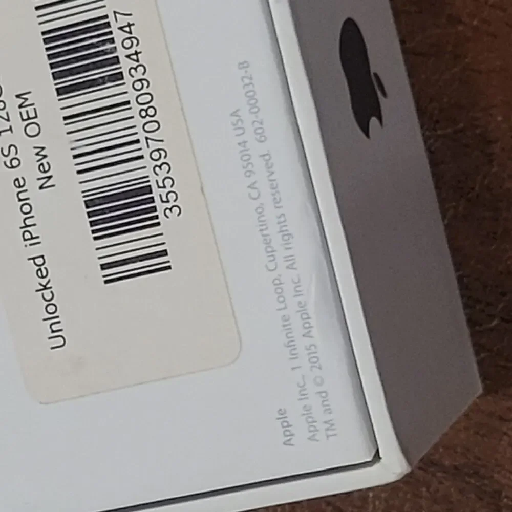 Box only Apple iPhone 6S Space Gray 128GB Empty box only